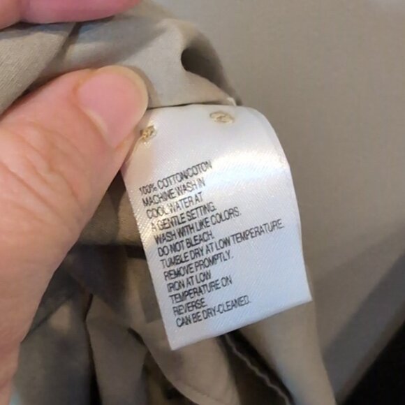 Black Brown 1826 Button Down Dress Shirt Cotton Long Sleeve Mens Size XL - Picture 9 of 10